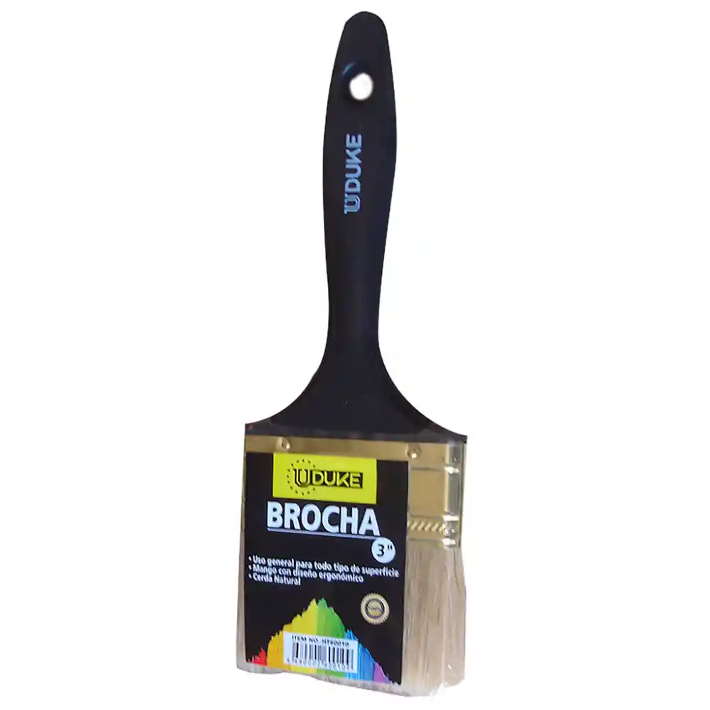 Brocha De 3 Uduke M/plastico (ht60010)