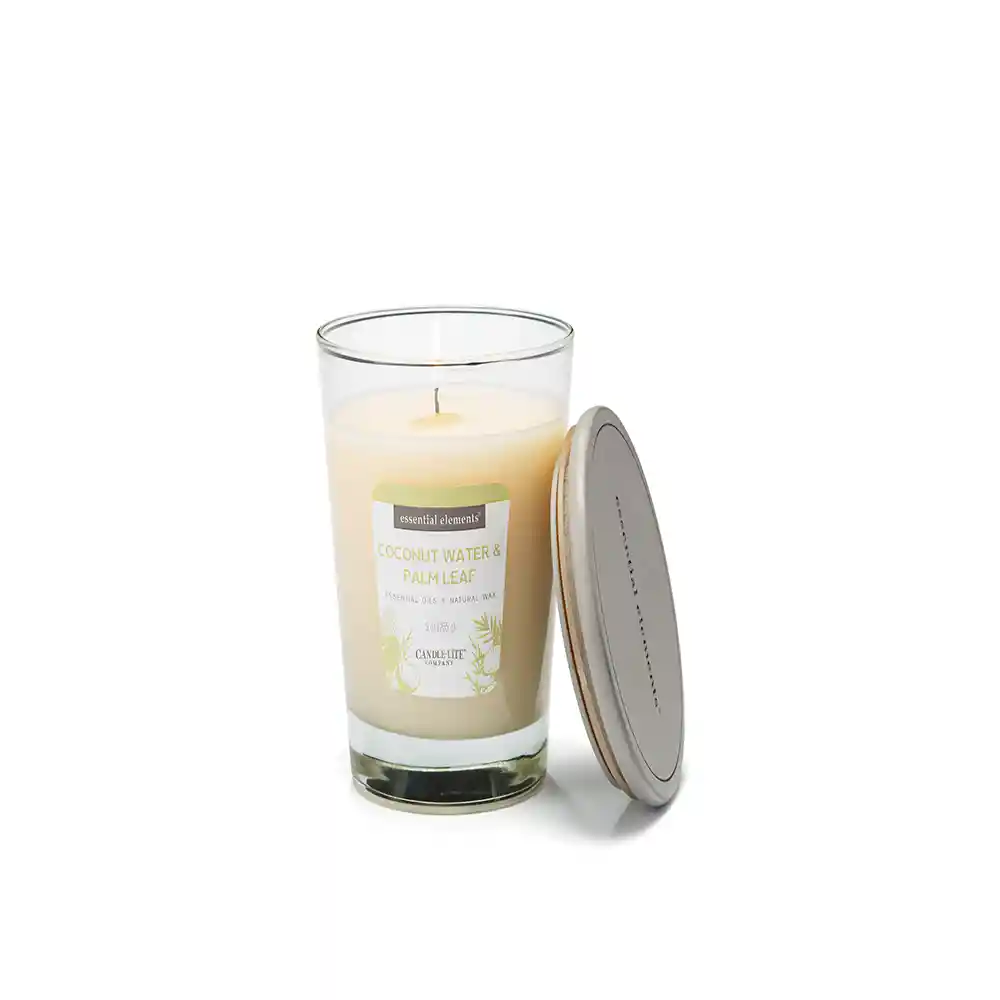 Vela 9 Oz Essential Elements Coconut Water & Palm Leaf Candle Lite (4471367)