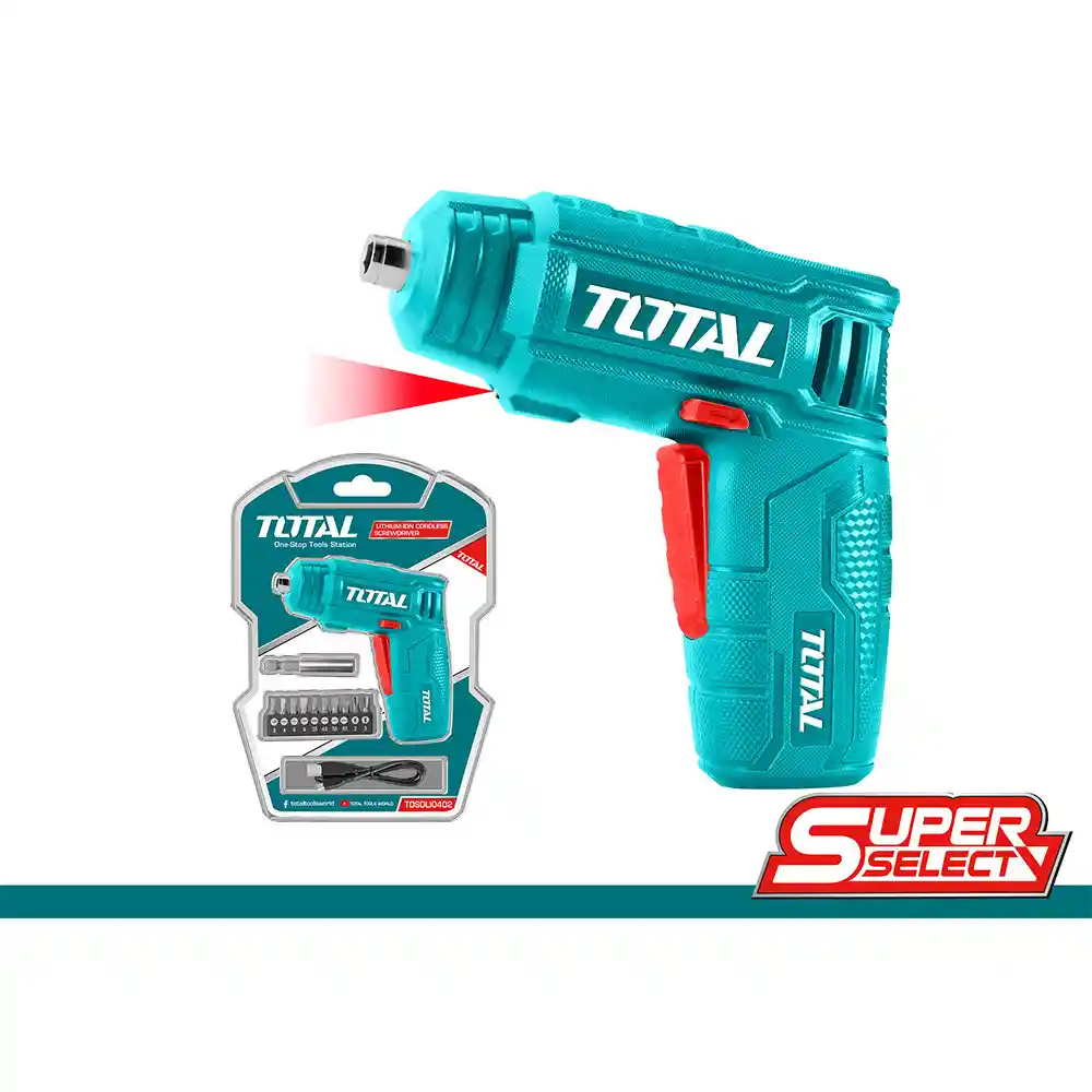 Destornillador Recargable 4v Super Select Total (tsdli0402)