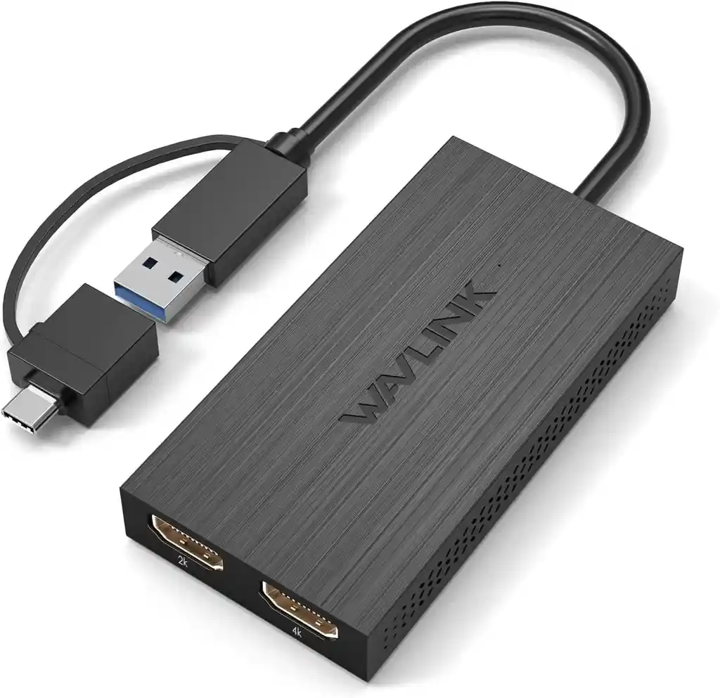 Adapatador De Usb 3.0 Y Tipo C A Doble Hdmi Wavlink