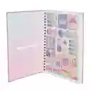 Cuaderno 105 Argollado. 7 Materias. Pasta Dura Tonos Femeninos Cuadriculado