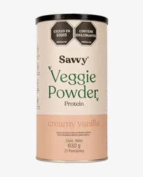 Proteina Veggie Power Creamy Vanilla Savvy 630 Gr
