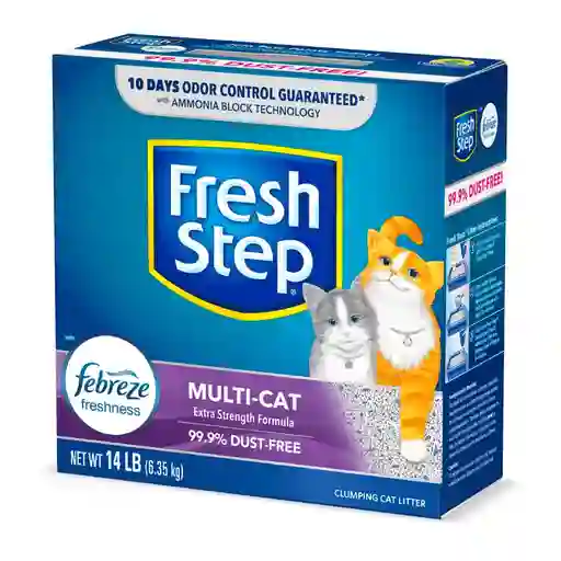 Arena Para Gato Fresh Step 14 Lbs Arena Fresh Step Fresh Step Gatos Multi-cat Extra Strength Aglomerante 14 Lbs