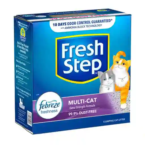 Arena Para Gato Fresh Step Multi Cat Con Febreze 25 Lbs