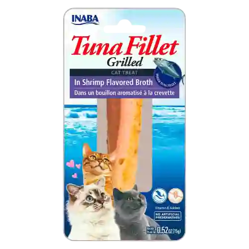Inaba Cat Snack Grilled Tuna Fillet Caldo De Camaron 15 Gr