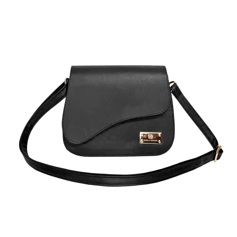 Bolso Manos Libres De Dama Mujer Karla Chacon Laud Negro