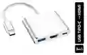 Adaptador De Mac Windows Hub Tipo C A Hdmi Usb 3.0 Usb C 3en1