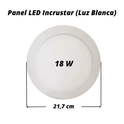 Panel Led Redondo Incrustar 18w (luz Blanca)