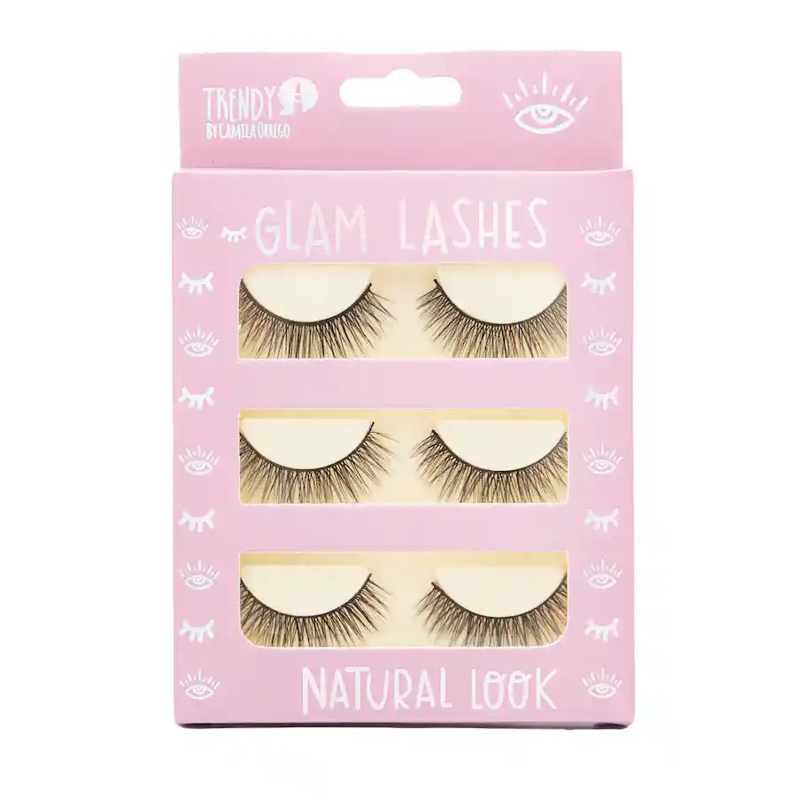 Pestañas Trendy Set X 3 Und Glam Lashes