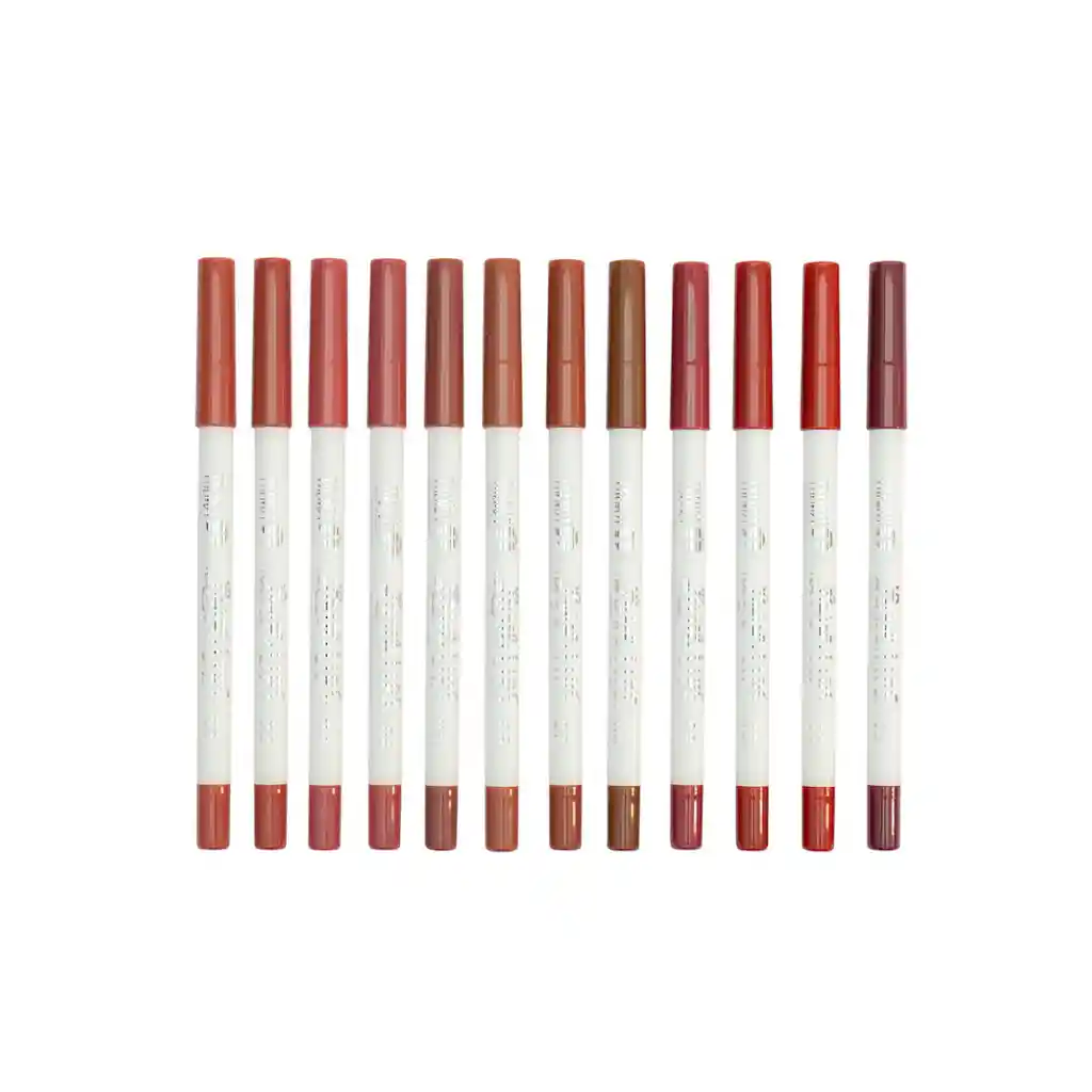  Kit X 12 Delineadores De Labios Love Lips TRENDY 