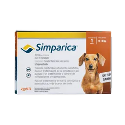 Simparica 20 Mg Caja 1 Tableta