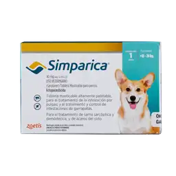 Simparica 40 Mg Caja 1 Tableta