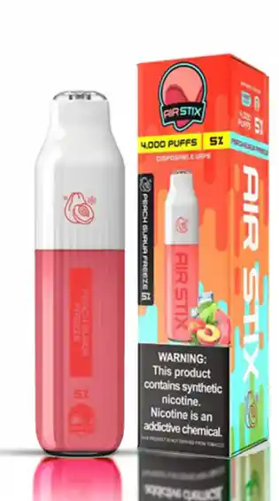 Vape Vapeador Desechable - Durazno Ice, 4000 Puff, Air Stix