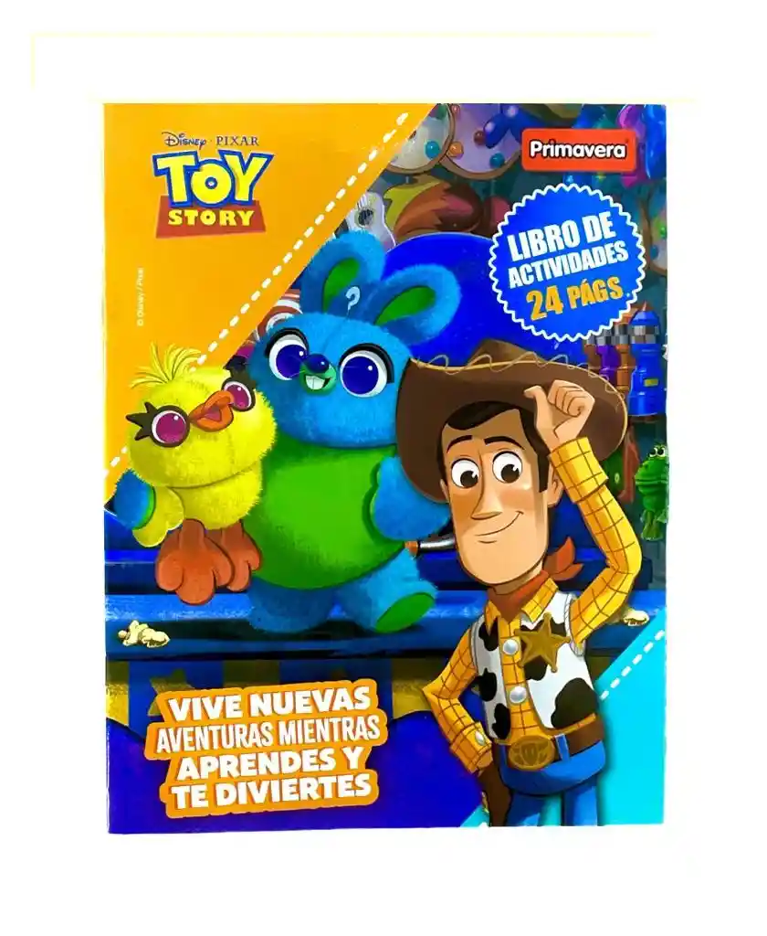 Libro De Actividades Y Colorear Toy Story 24 Paginas Primavera