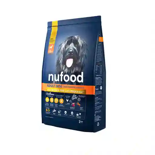 Nufood Adulto Raza Mediana Y Grande 3kg