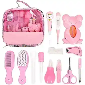 Kit De Aseo Completo Y Cuidado Personal 14 Piezas Rosa