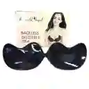 Brasier Invisible Negro Con Broche Talla A Adhesivo Bacless Invisible Bra