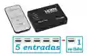 Switch Hdmi 5 Entradas 1 Salida 5 A 1, Con Control