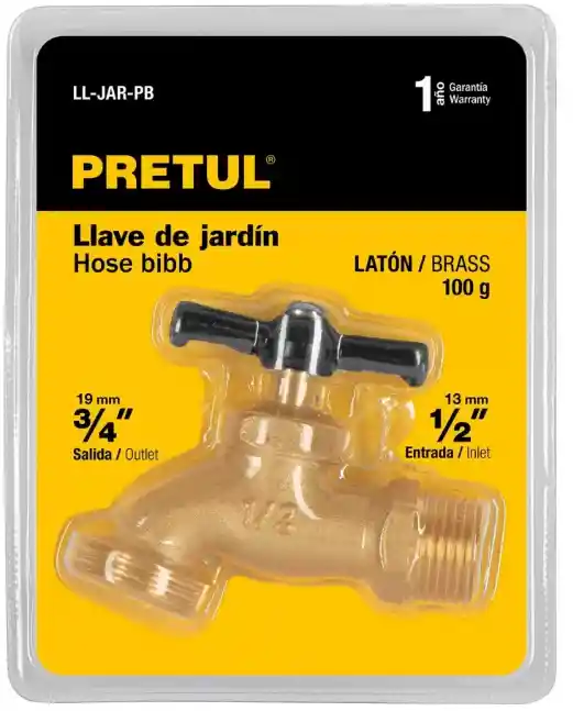 Llave Para Jardin De 1/2 ( Pretul )