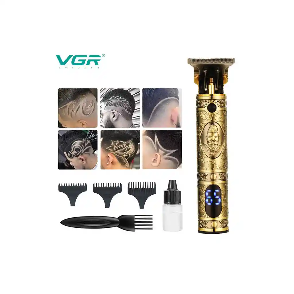  Maquina Patillera VGR V228 Recargable Pantalla Led 