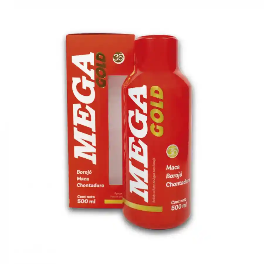 Mega Gold Jarabe 500ml Potenciador Sexual Y Energizante Masculino