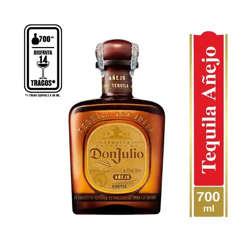 Tequila Don Julio Añejo X 700 Ml