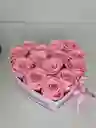 Regalo Caja Corazón Con Rosa Eterna (preservada) En Caja Acetato - Color De Rosa A Disponibilidad