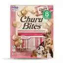 Inaba Dog Snack Churu Bites – Bocados Con Pollo Y Relleno De Pollo Y Salmón 8 Unidades