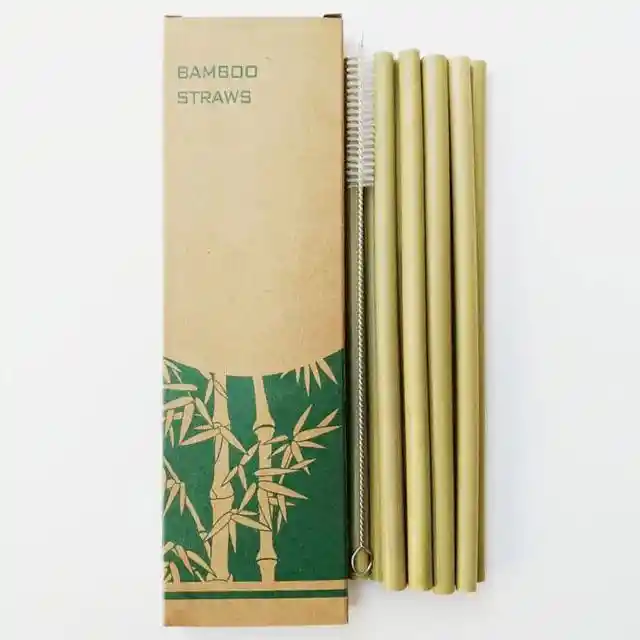  Pitillos De Bambu Cajax10Unidades 