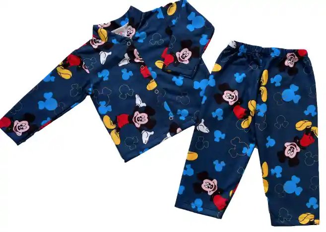 Conjunto Pijama Termica Talla 6 Meses Para Bebe (2 Piezas)
