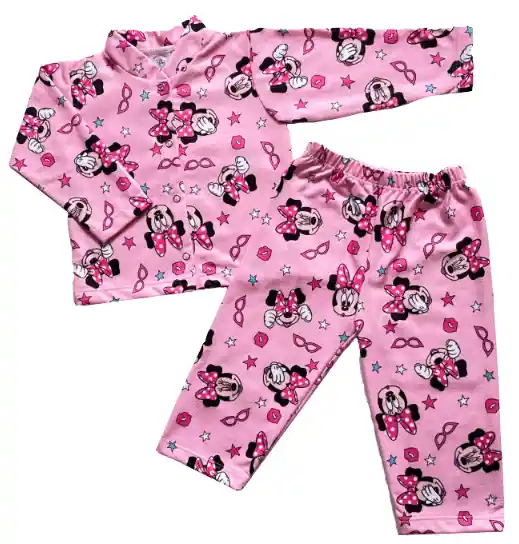 Conjunto Pijama Termica Talla 12 Meses Para Bebe (2 Piezas)