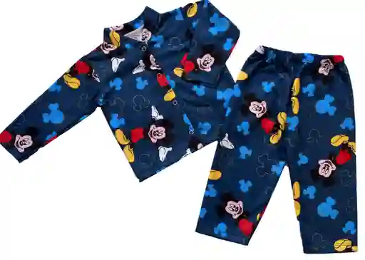Conjunto Pijama Termica Talla 18 Meses Para Bebe (2 Piezas)