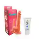 Dildo Realista Con Chupa Consolador + Lubricante Neutro A Base De Agua Osly Intimy 30 Ml