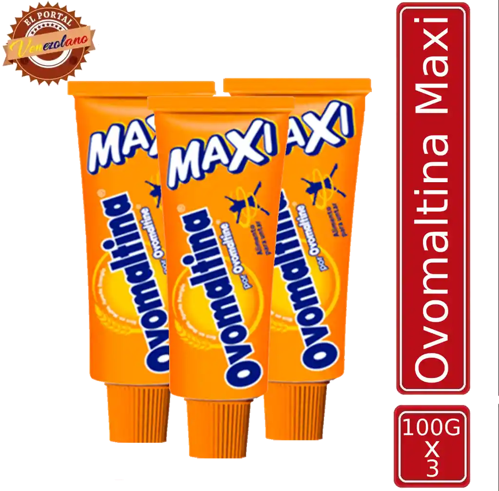 Ovomaltina Maxi 100g Venezolana X 3