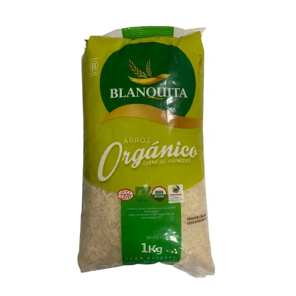 Arroz Orgánico Empacado