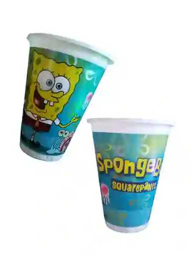 Vasos Decorativos Sponge Bob X 12 Unidades