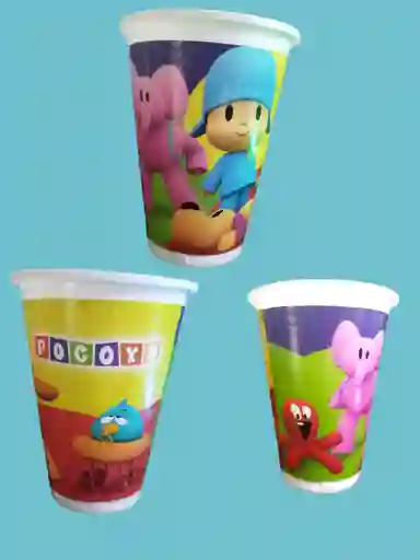 Vasos Decorativos Pocoyo X 12 Unidades