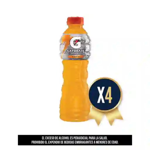Gatorade Mandarina 500 Ml Combo X 4