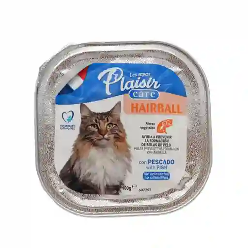 Plaisir Care Hairball Pate Gatos 100 G