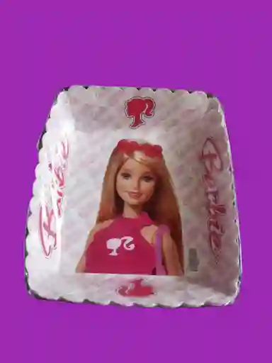 Plato Tortero Barbie 12x9x3 Cm Aprox