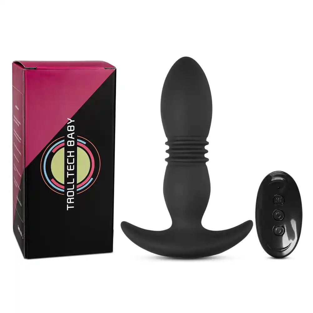 Vibrador Anal Empuje Control Remoto Recargable