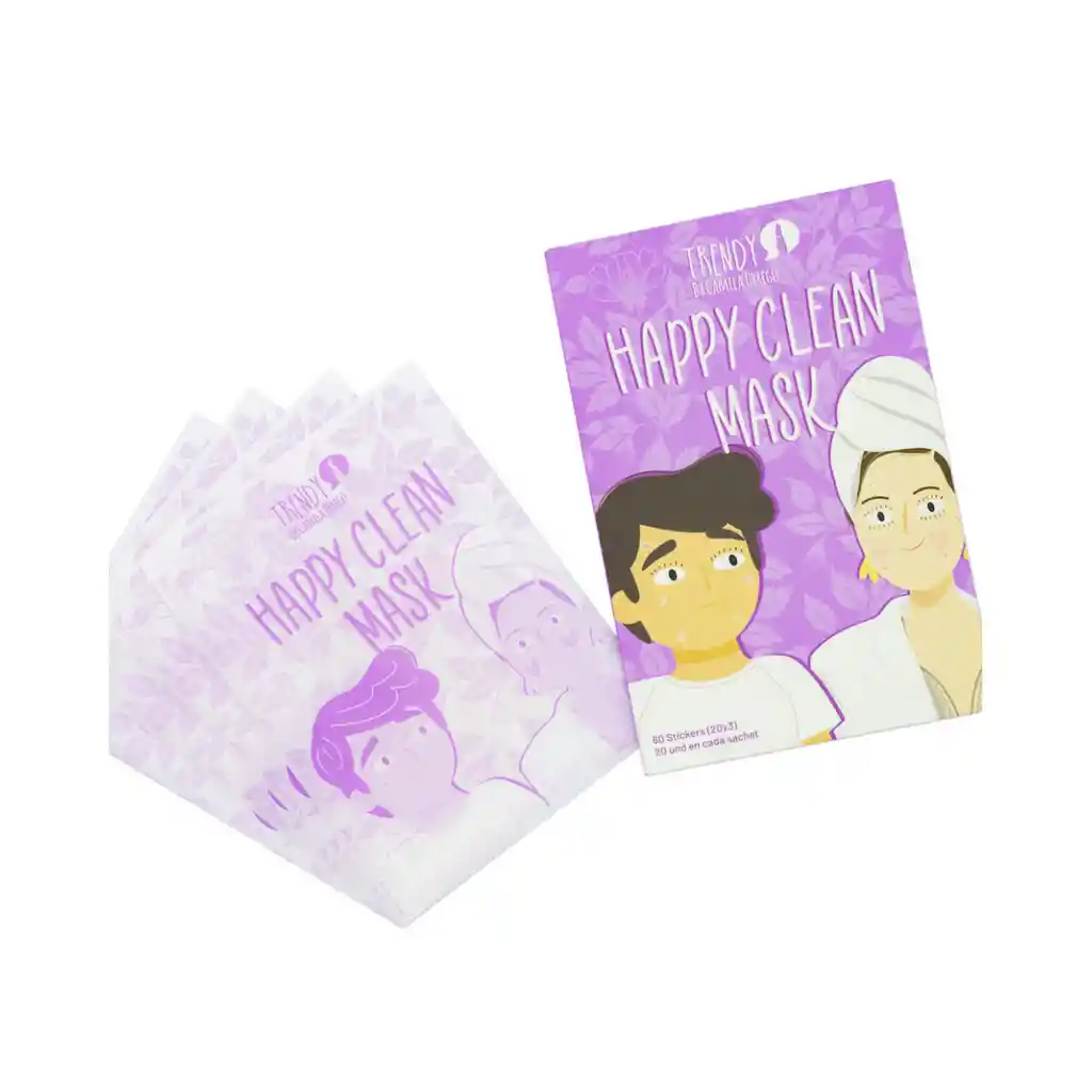  Sobre Mascarilla Stickers Para Acne Happy Clean TRENDY 