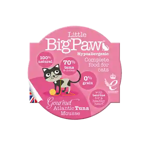 Pate Para Gatos Little Big Paw Gourmet Atlantic Tuna X 85grs