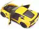 Carro Coleccionable Chevrolet Corvette Z06 Amarillo Escala 1/24