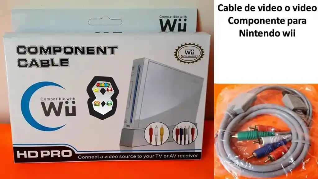 Cable Videocomponente Nintendo0 Wii