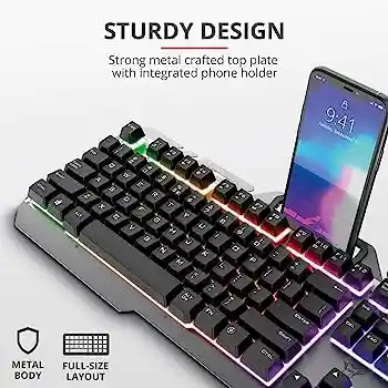 Teclado Gamer Usb Rgb