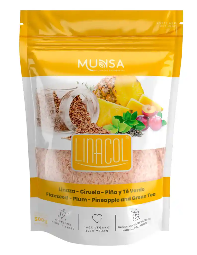 Linaza Molida Ciruela Piña - Linacol Munsa 500g