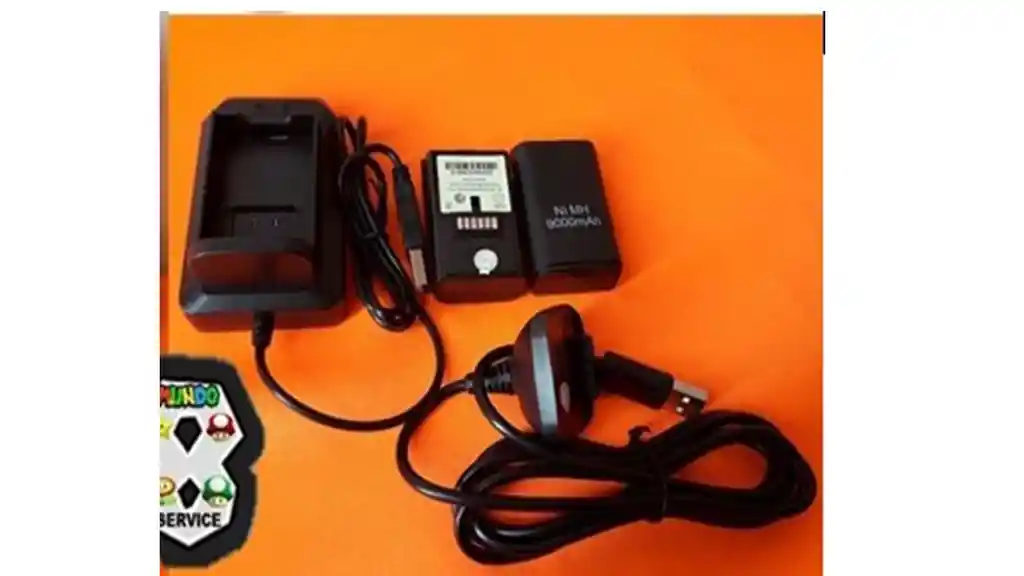 Carga Y Juega Xbox 360 2 Baterias 2 Cables