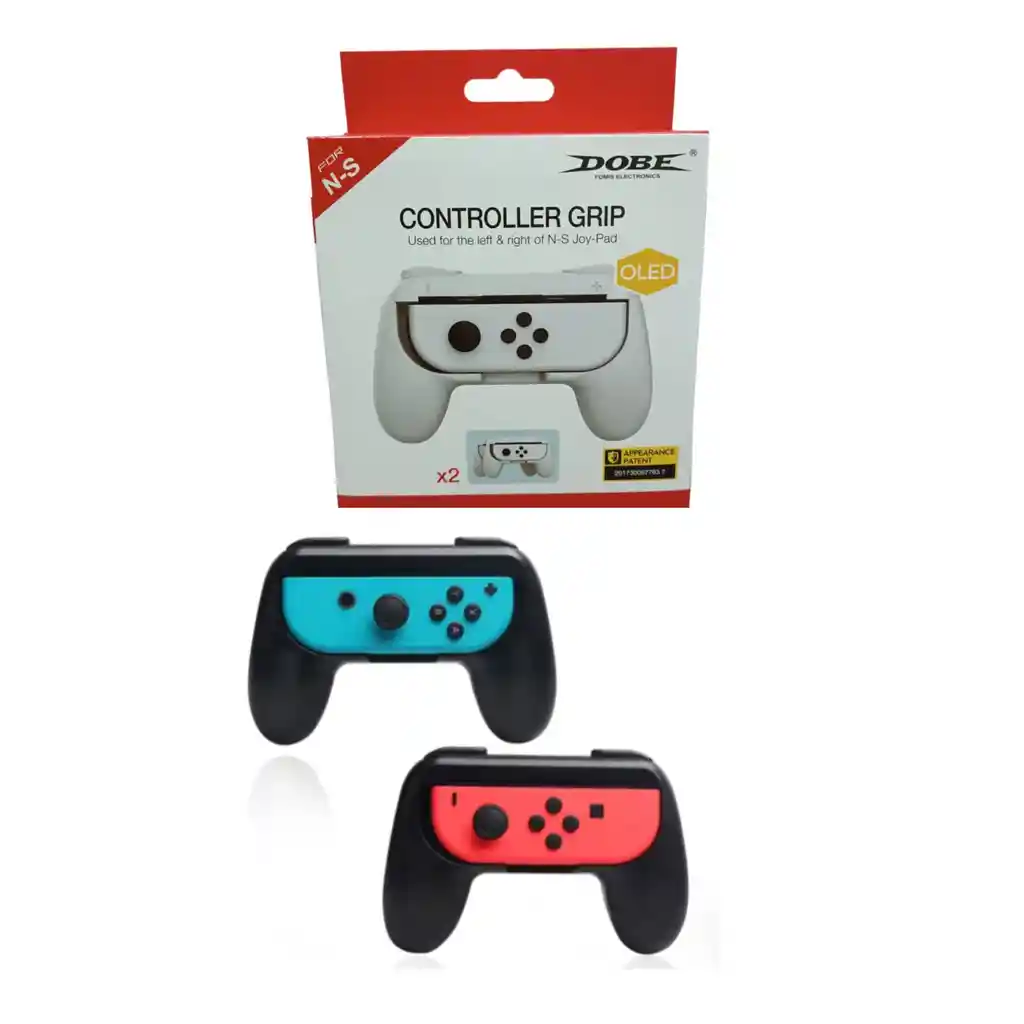 Hand Grip Negro Nintendo Switch Nuevos Y Sellado