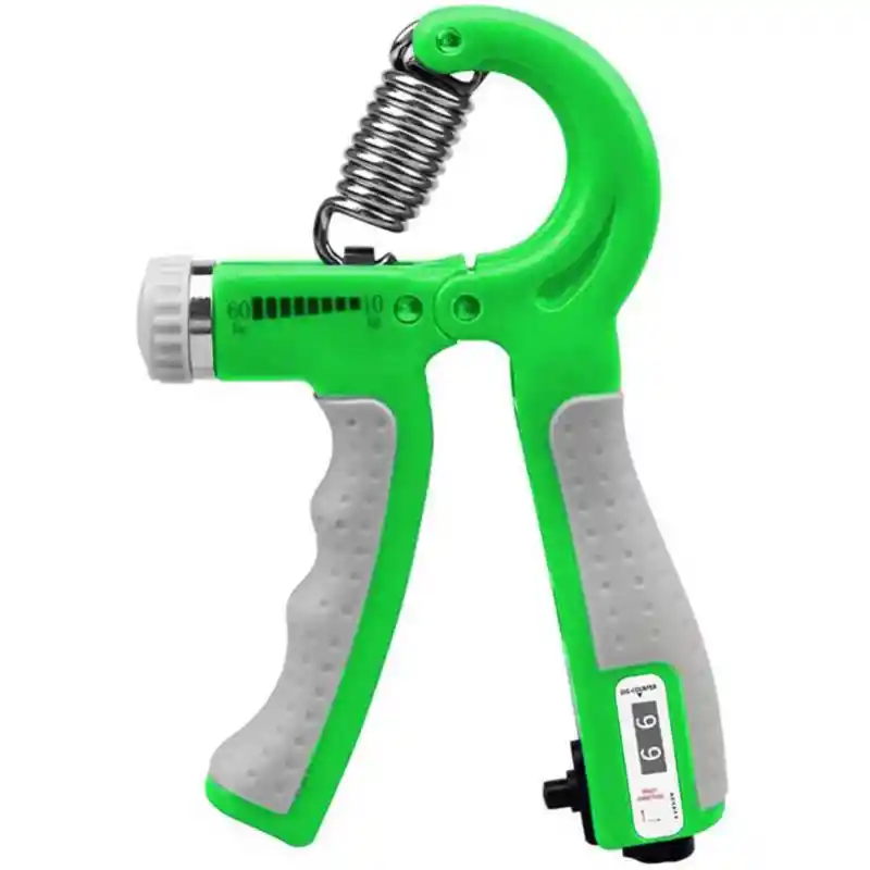 1 Hand Grip Ejercitador Para Manos Antebrazo Contador Graduables - Verde